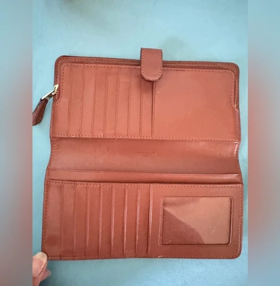 Coach Vintage Tan Leather Clutch/Wallet - Picture 3 of 5